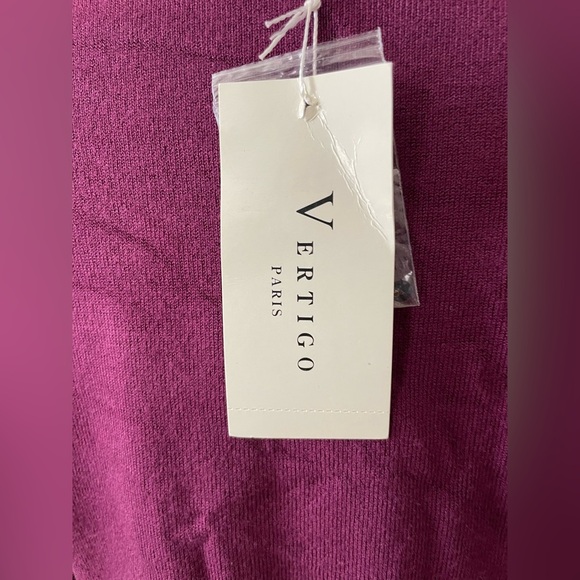 Vertigo Paris Long Sleeve  purple/Lavender fur Size Large - Picture 7 of 8